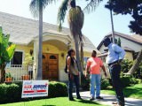 LAUSD School Board Candidate Alex Johnson campaigning door-to-door