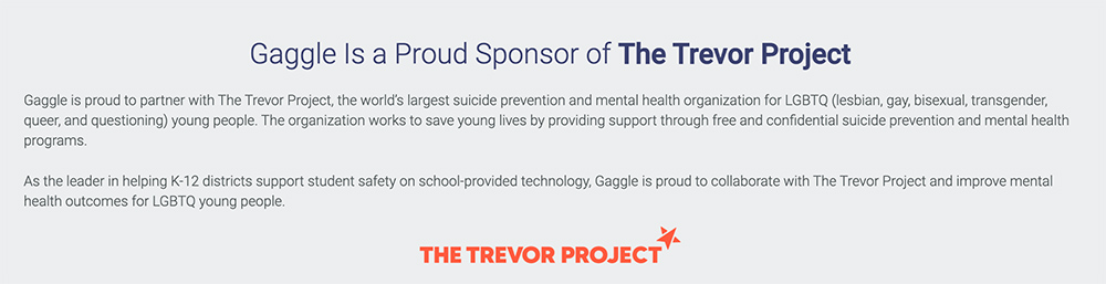 Trevor Project to Refund Donation From Student Surveillance Company ...