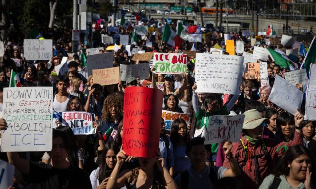 LAPD Asks Students to Stay in School During Wave of Anti-ICE Walkouts ...